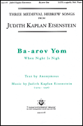 Ba-Arov Yom SATB choral sheet music cover
